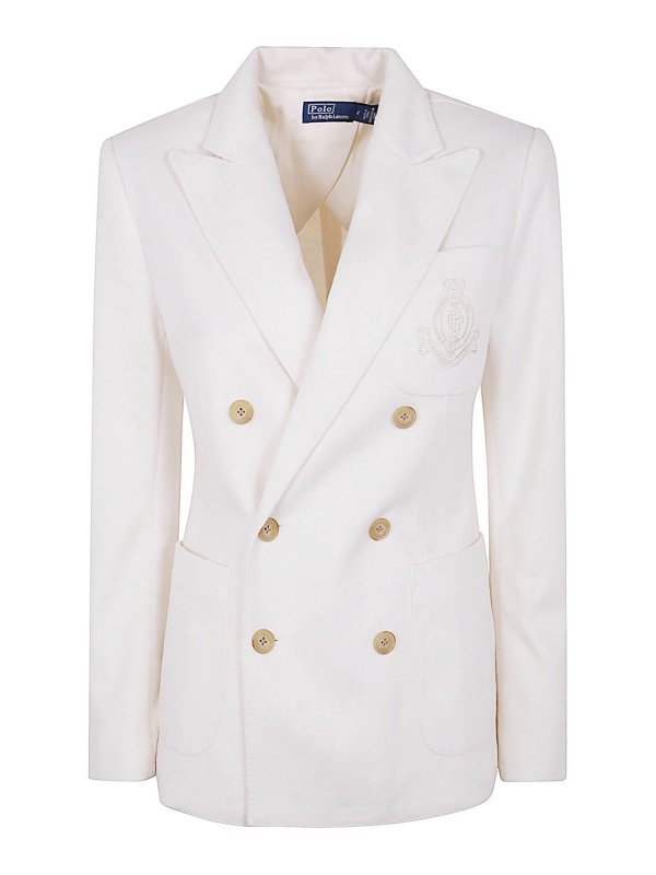 POLO RALPH LAUREN: ブレザー - ブレザー - ヌードカラー