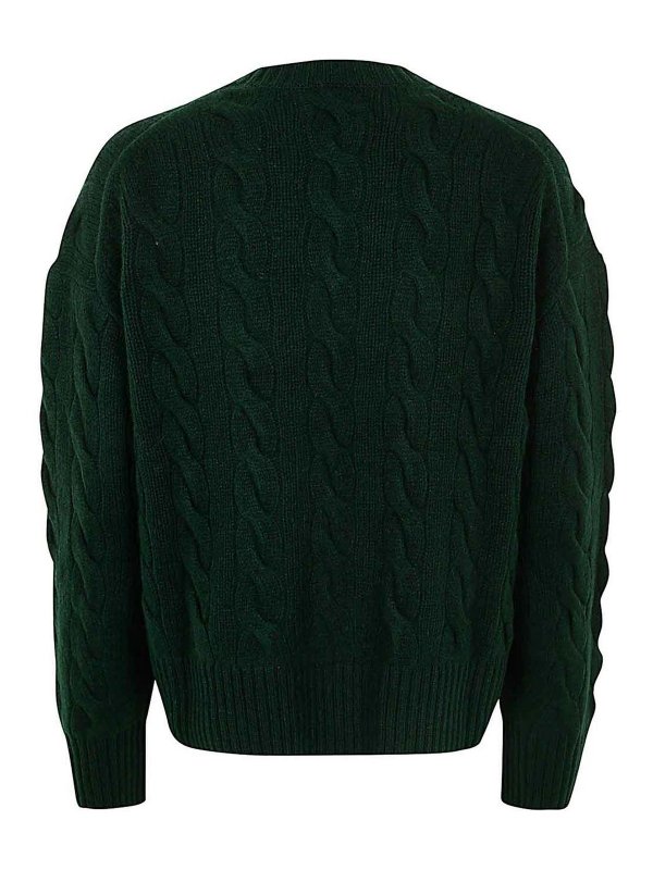 POLO RALPH LAUREN: Col en V online - Pull À Col V - Orange
