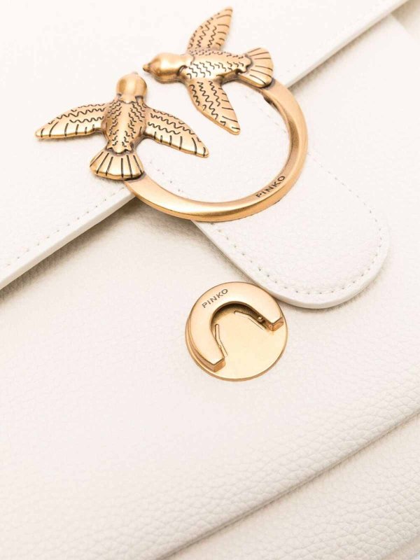 The Best Shops Pinko: Umhängetaschen - Umhängetasche - Weiß