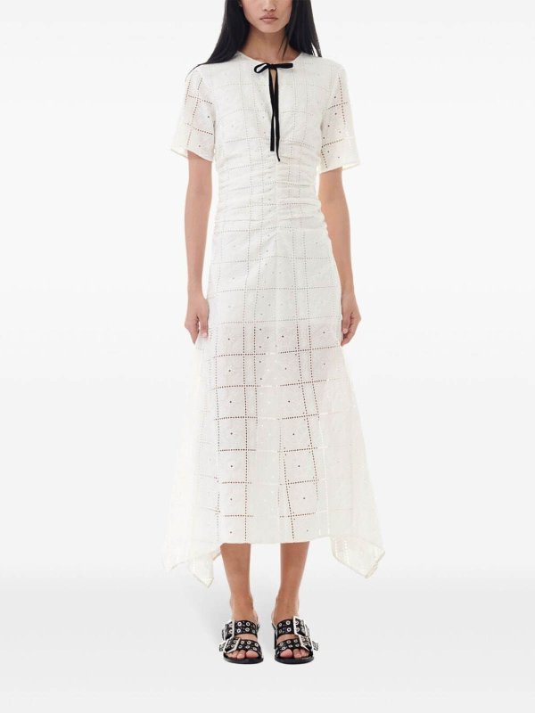 マキシドレス - 黒 shop online: GANNI