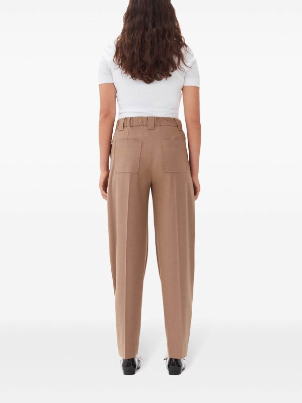 カジュアルパンツ - 黒 shop online: GANNI