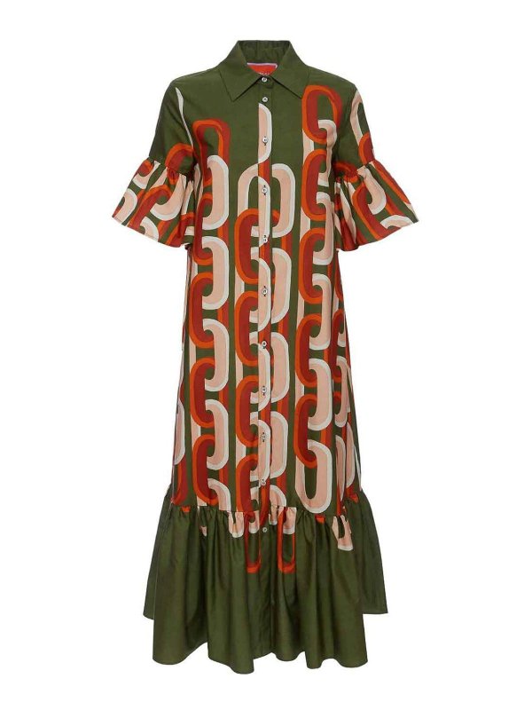 LA DOUBLEJ: Knielange Kleider - Knielanges Kleid - Schwarz