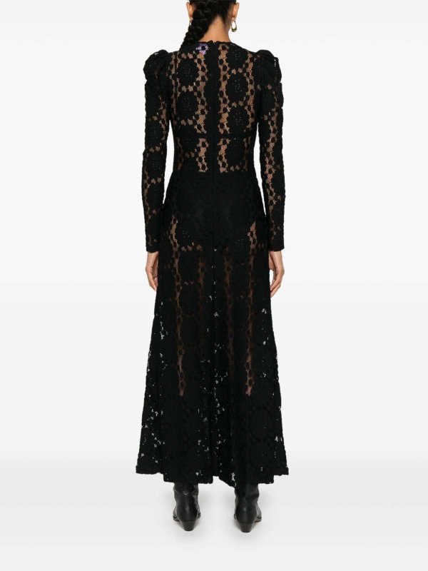 LA DOUBLEJ buy online Knielanges Kleid - Schwarz