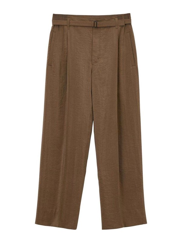 LEMAIRE: カジュアルトラウザー - カジュアルパンツ - ブラウン