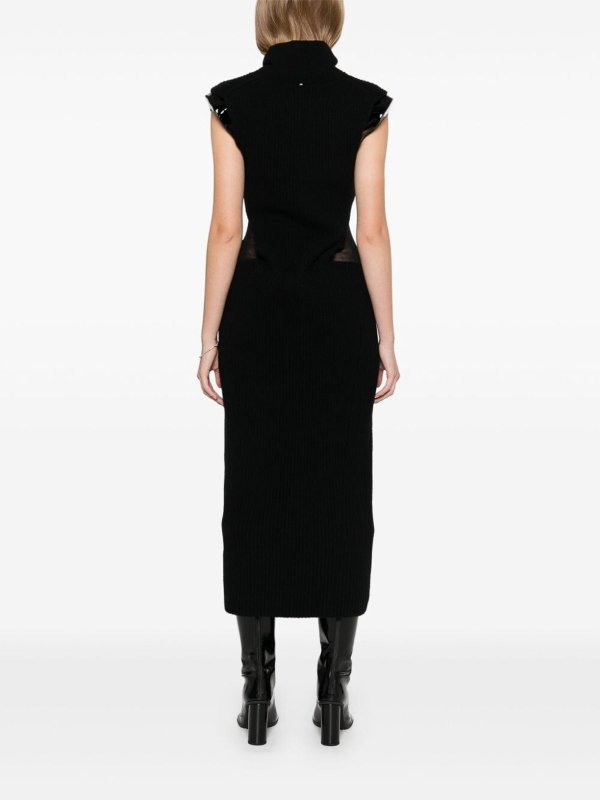 SPORTMAX buy online Knielanges Kleid - Schwarz