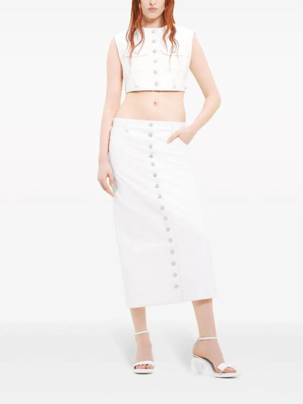 The Best Shops Courreges: Jupes midi et au genou - Jupe Midi - Noir