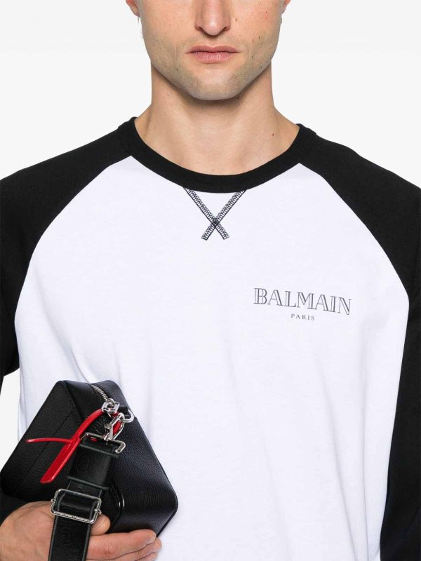 Cotton T-Shirt With Logo shop online: Balmain