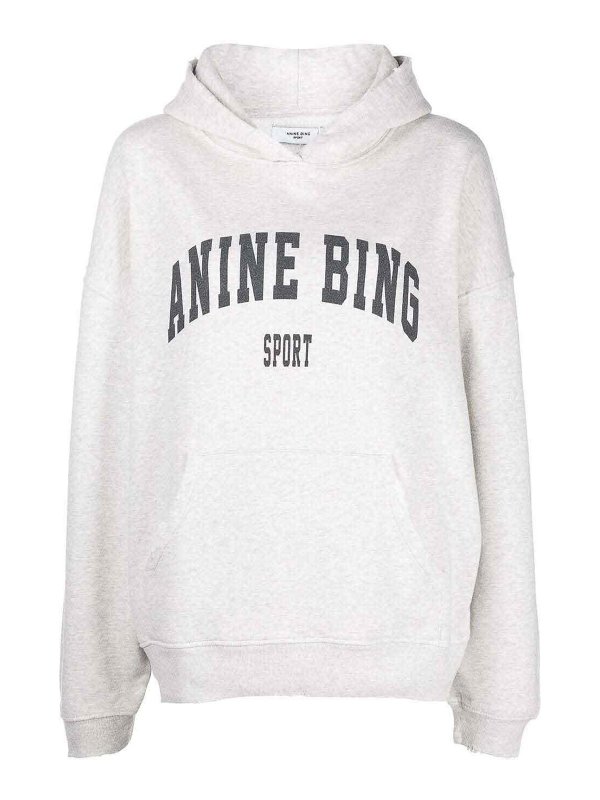 ANINE BING: Sweatshirts & Sweaters - Harvey Logo Sweatshirt