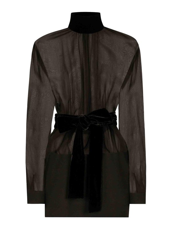 DOLCE & GABBANA: short dresses - Short Organza Dress