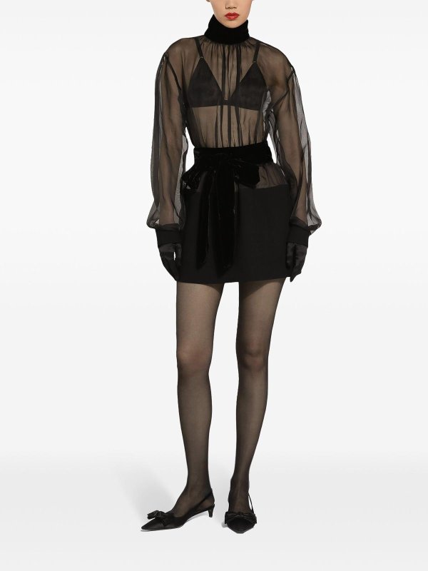 DOLCE & GABBANA: short dresses online - Short Organza Dress