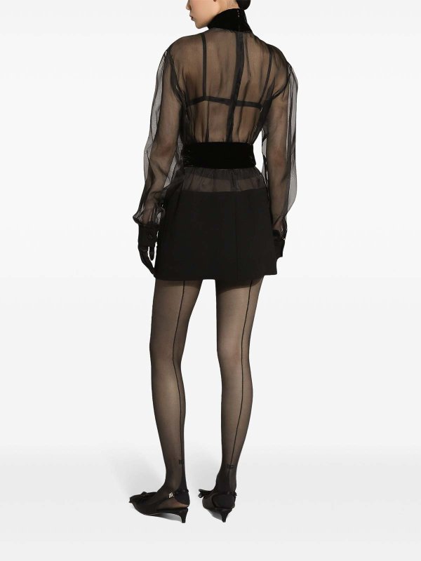 Short Organza Dress shop online: DOLCE & GABBANA