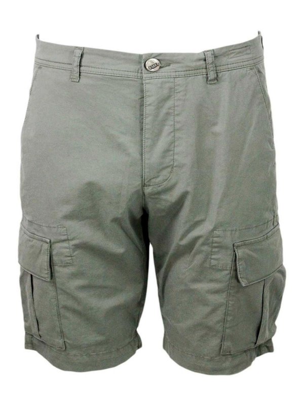 BARBA NAPOLI: Trousers Shorts - Shorts Green