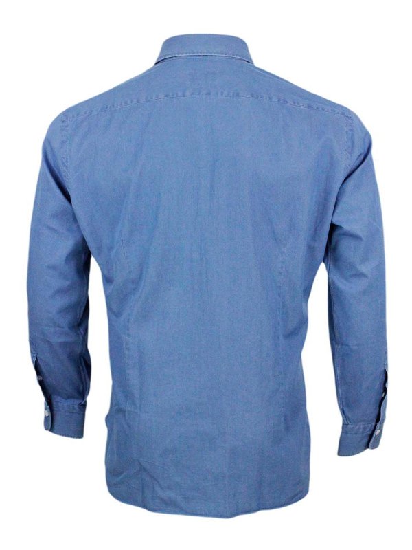 The Best Shops BARBA NAPOLI: camicie - Camicia in denim chiaro