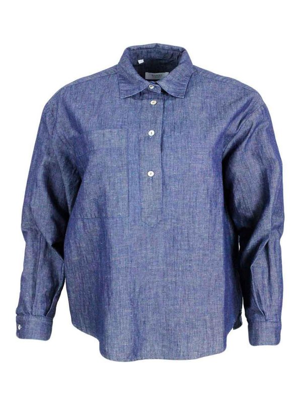 BARBA NAPOLI: シャツ - シャツ - ダークウォッシュ