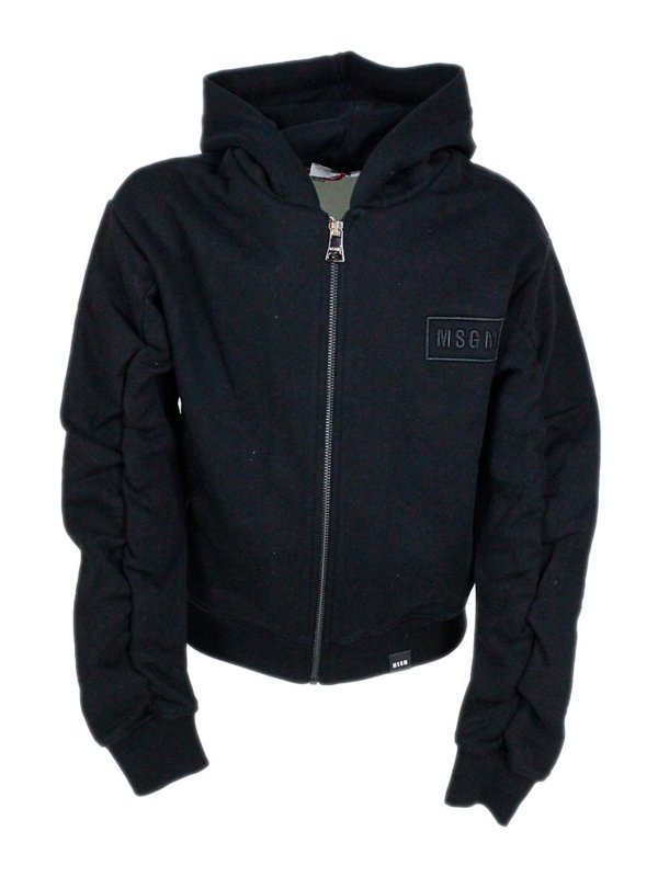 M.S.G.M. KIDS: Sweatshirts & Sweaters - Msgm Sweater  Black