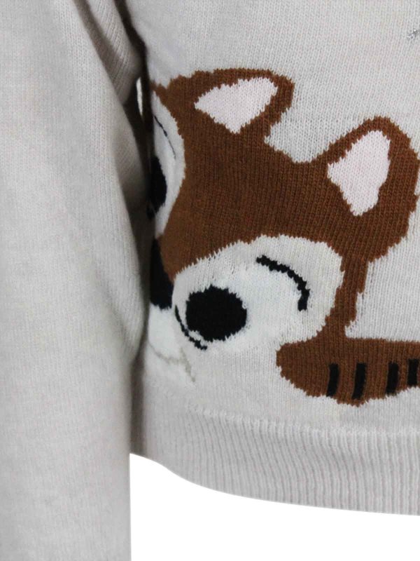 MONNALISA: Strickpullover mit Rundhalsausschnitt online - Rundhalspullover - Beige