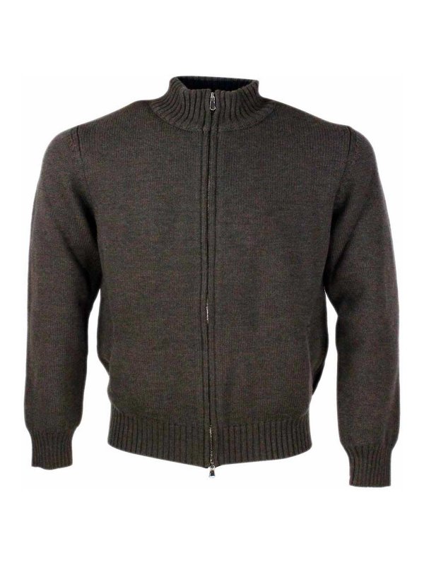 SONRISA: Suéteres con cuello pico - Suéter Cuello Redondo - Marrón