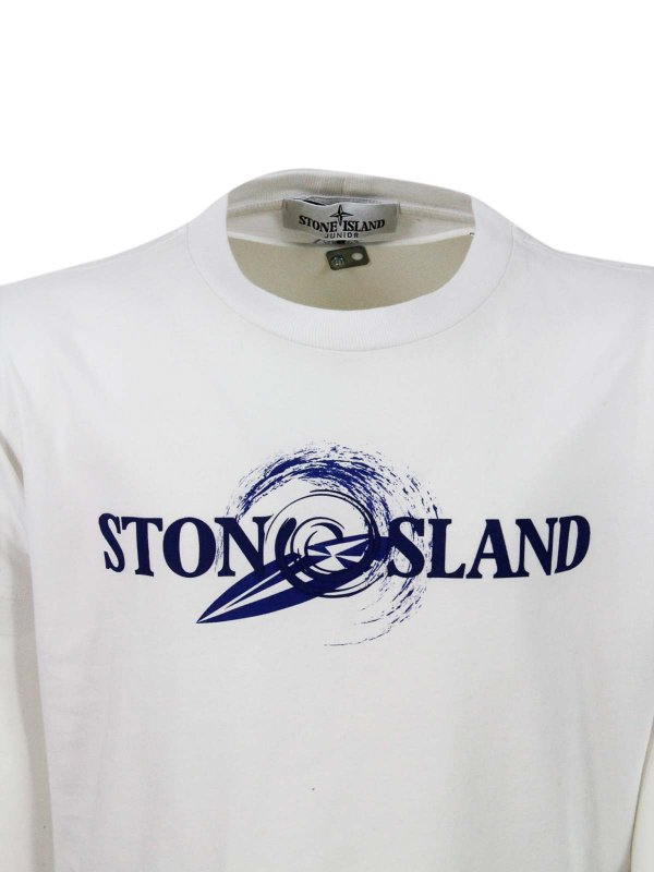 Stone Island Junior: Camisetas online - Camiseta - Blanco
