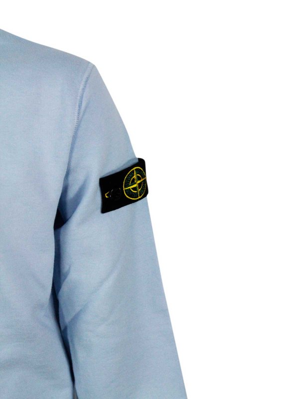 Sudadera - Azul Claro shop online: Stone Island Junior
