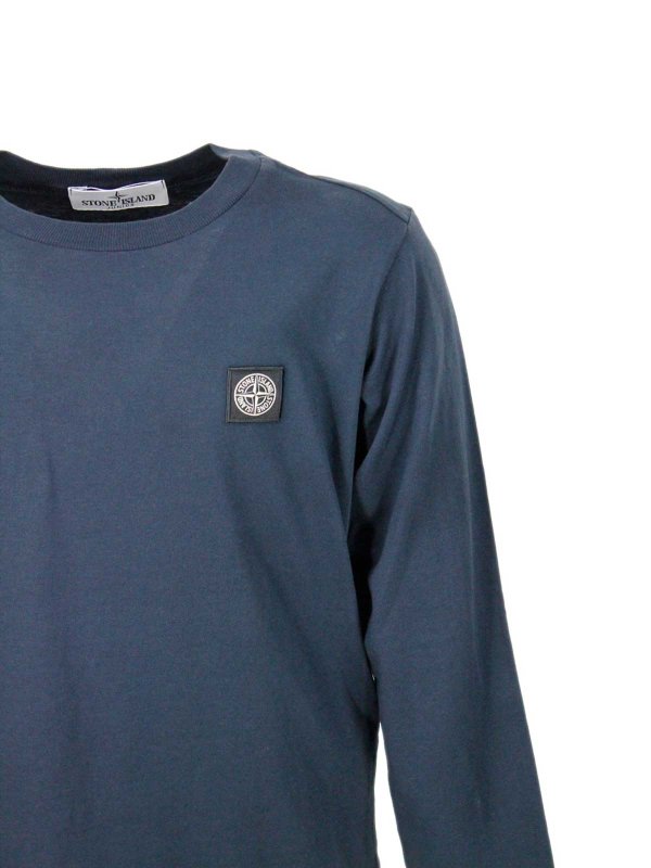 Stone Island Junior: t-shirts online - T-Shirt Blue