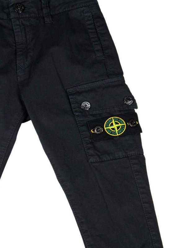 Stone Island Junior: カジュアルトラウザー online - カジュアルパンツ - ブルー