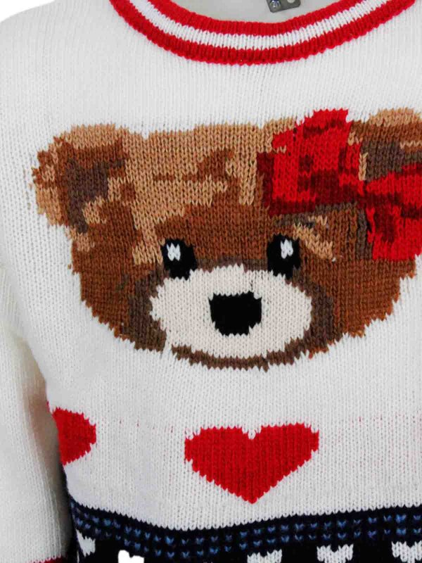 MONNALISA: maglia collo rotondo online - Maglione  Crema