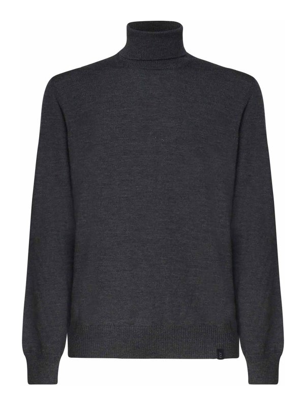 FAY: Suéteres con cuello pico - Suéter Cuello Redondo - Gris