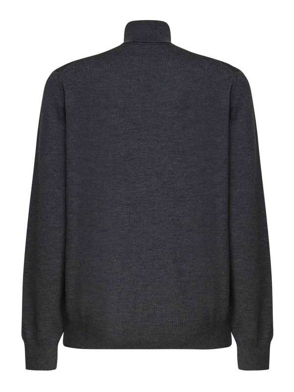 FAY: Suéteres con cuello pico online - Suéter Cuello Redondo - Gris