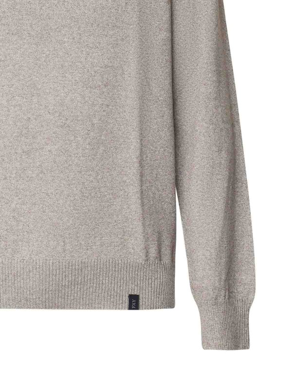 The Best Shops FAY: Pull col rond - Pull Col Rond - Marron Clair