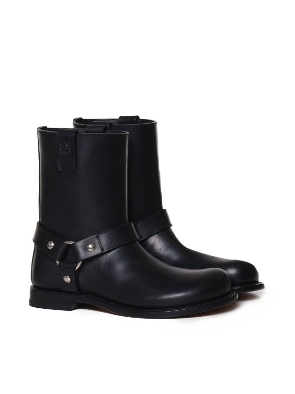 The Best Shops LOEWE: ankle boots - Smooth Leather Pull-On Boot
