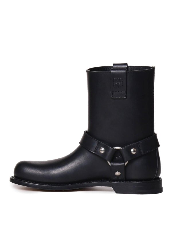 Smooth Leather Pull-On Boot shop online: LOEWE