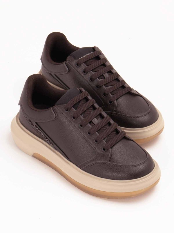 EMPORIO ARMANI: スニーカー online - スニーカー - ブラウン