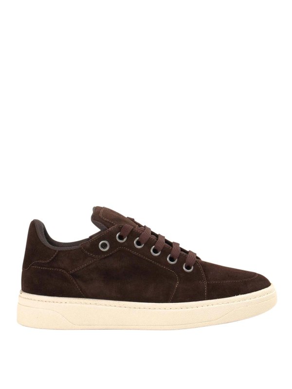 GIUSEPPE ZANOTTI: Chaussures de sport - Baskets - Marron