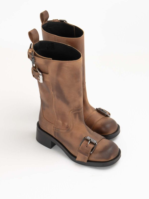 MOSCHINO: Stiefel online - Stiefel - Braun