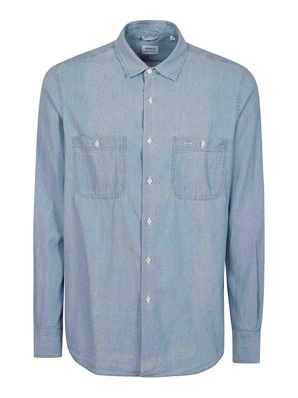 ASPESI: Camisas - Camisa - Denim