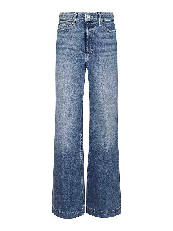 PAIGE: Bootcut - Bootcut Jeans - Blau