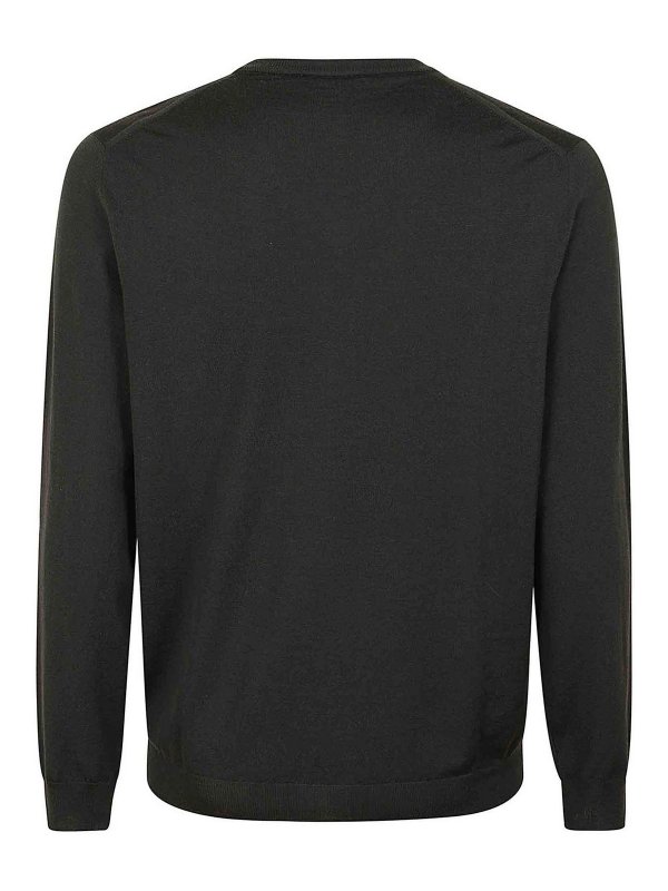 ZANONE: Escotes barcos online - Suéter Con Escote Barco - Verde