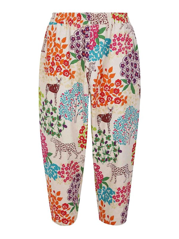 COOPETTE BROS: カジュアルトラウザー - カジュアルパンツ - マルチカラー