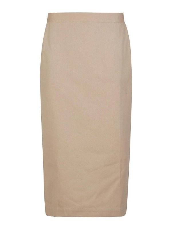 eleven88: Faldas media pierna y semilargas - Falda Semilarga - Beis