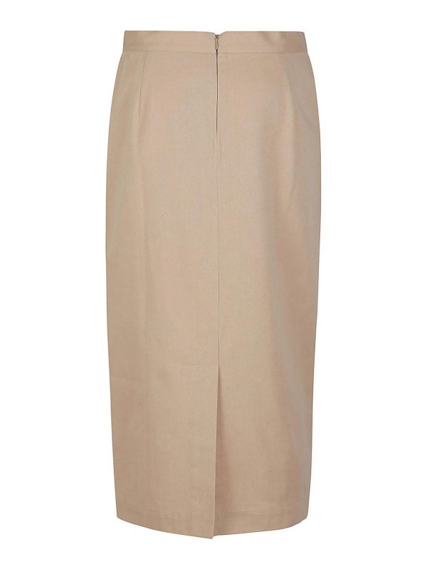 eleven88: Faldas media pierna y semilargas online - Falda Semilarga - Beis