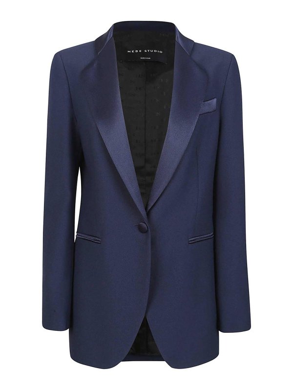 HEBE STUDIO: Vestes de costume - Blazer - Bleu
