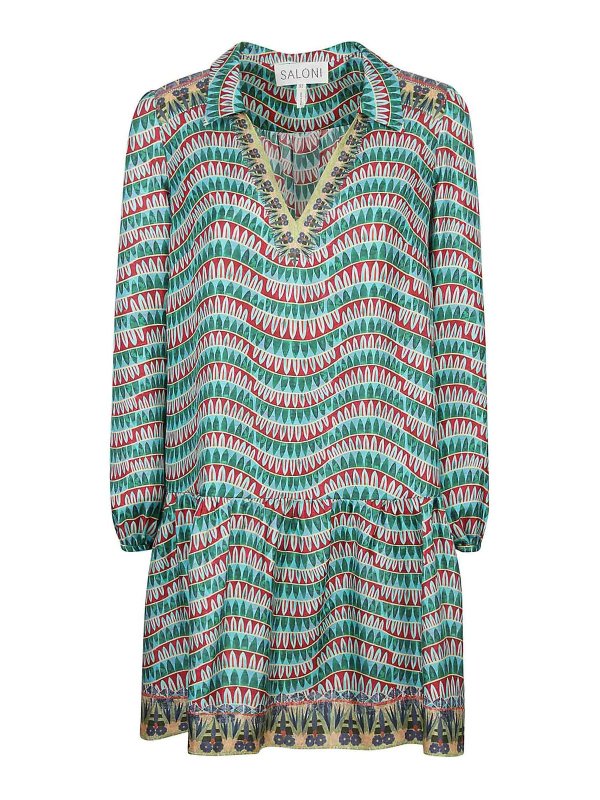 SALONI: Robe longueur genou - Robe Au Genou - Multicolore