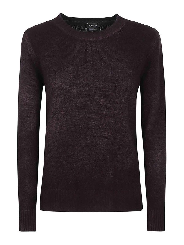 AVANT-TOI: Pull col rond - Pull Col Rond - Violet Foncé