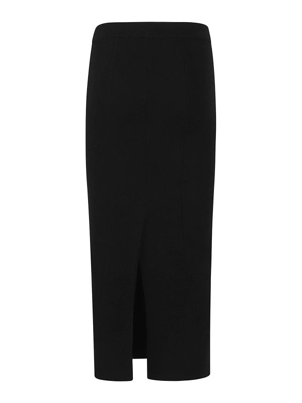 LANEUS: ニーレングススカート＆ミディ丈 online - 膝丈/ミディスカート - 黒