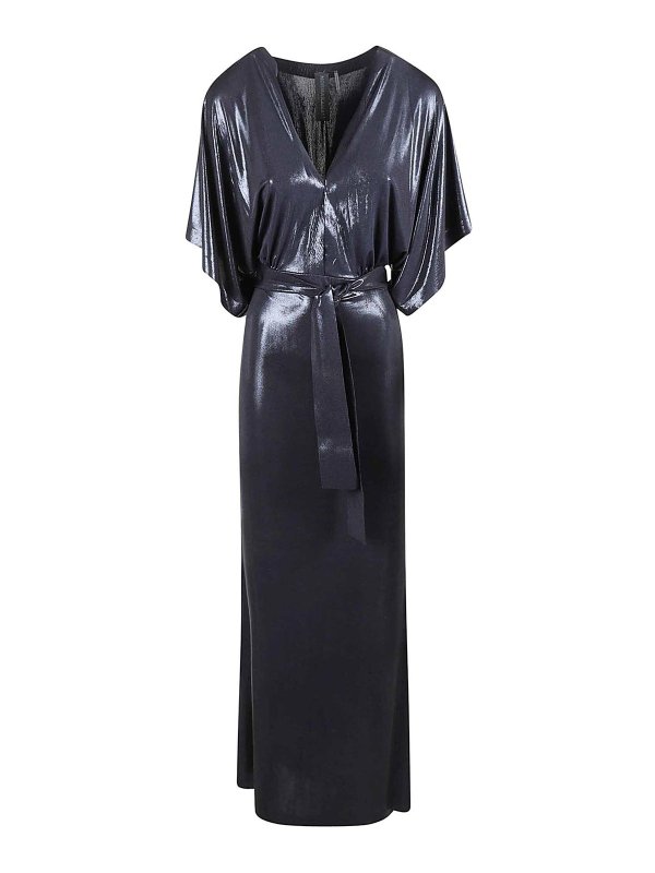 Norma Kamali: Robe longueur genou - Robe Au Genou - Bleu