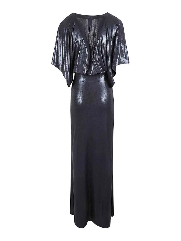 The Best Shops Norma Kamali: Robe longueur genou - Robe Au Genou - Bleu