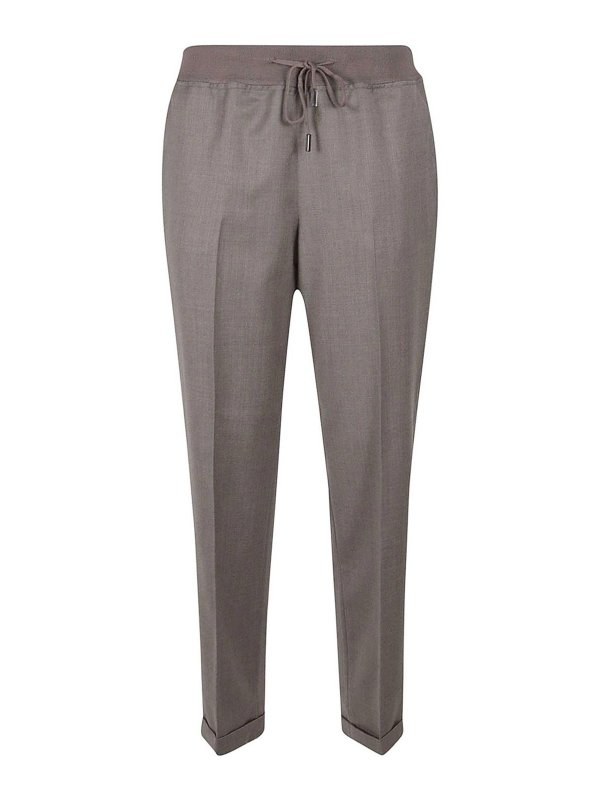 QUELLEDUE: カジュアルトラウザー - カジュアルパンツ - ベージュ