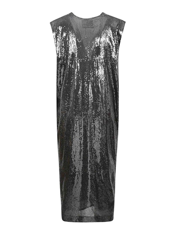 CRIDA: Robe longueur genou online - Robe Au Genou - Gris