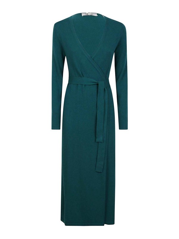 Diane von Furstenberg: Vestidos media pierna - Vestido Midi - Verde