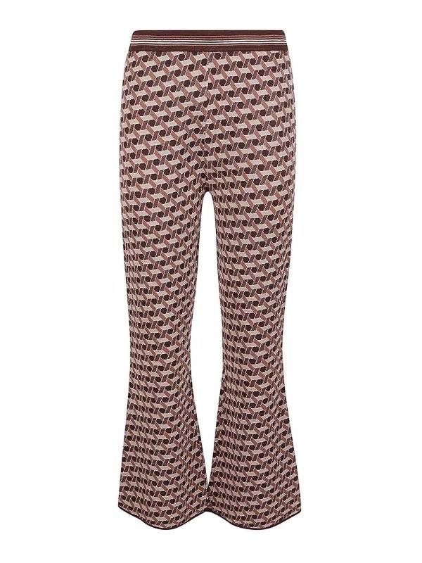 Diane von Furstenberg: カジュアルトラウザー - カジュアルパンツ - ベージュ